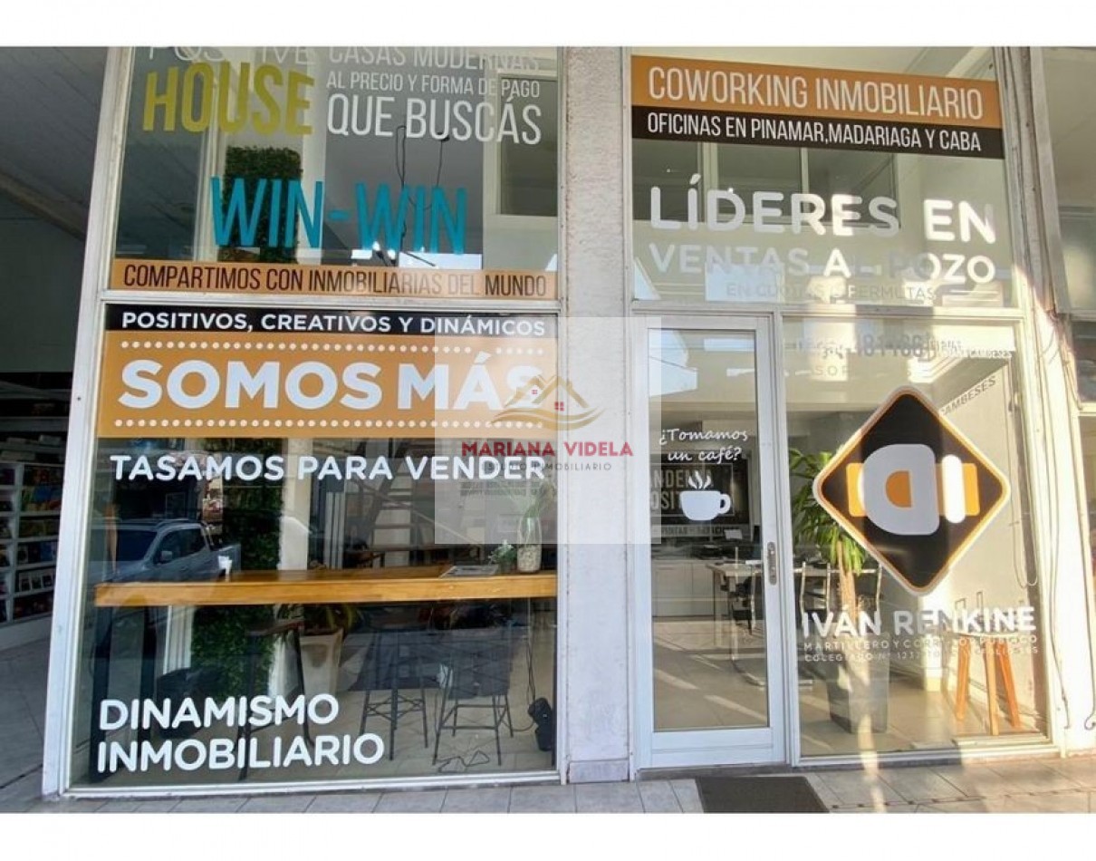 EXCELENTE OFICINA EN VENTA EN PLENO CENTRO DE PINAMAR. OPORTUNIDAD DE INVERSION.