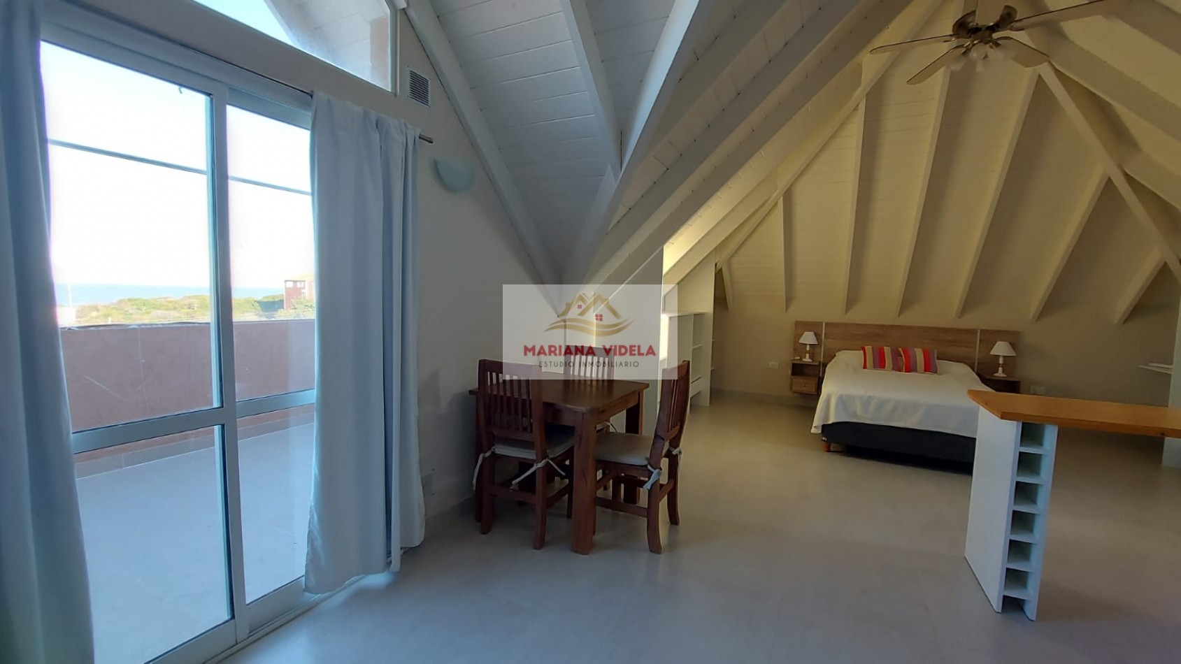 Departamento Monoambiente en alquiler anual. Mar de Ostende.