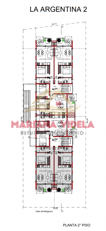 Departamento en venta en Pinamar - (2 ambientes) -  La Argentina II.