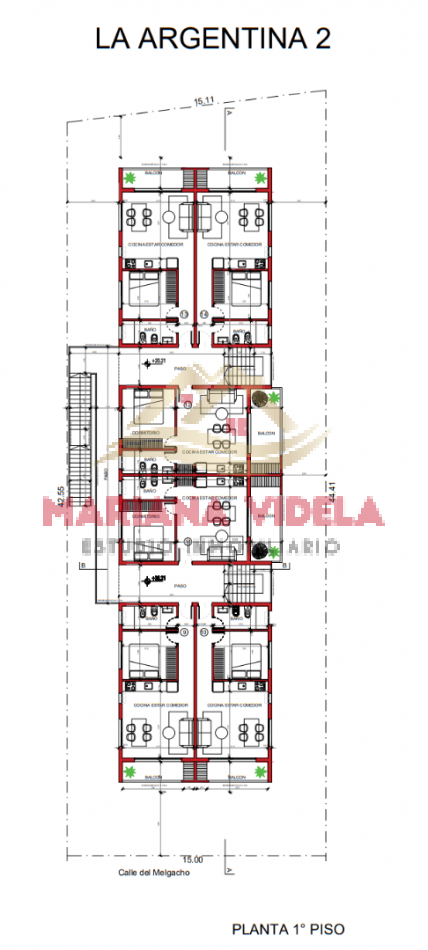 Departamento en venta en Pinamar - (2 ambientes) -  La Argentina II.